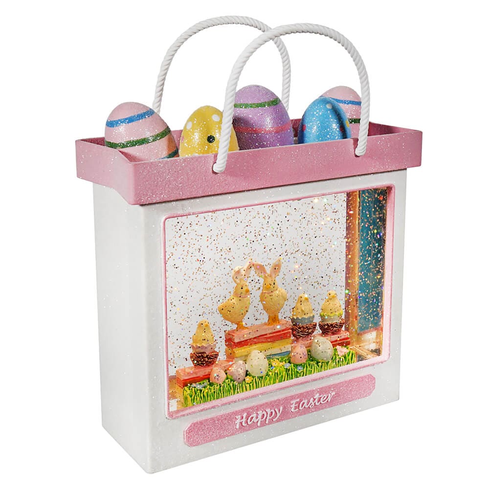 Happy Easter Lighted Water Lantern Shopping Bag