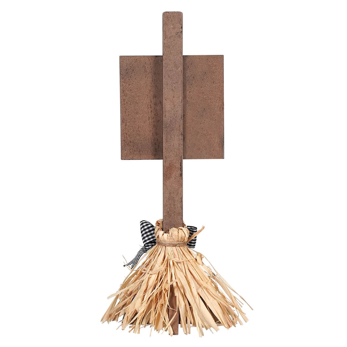 ’Happy Halloween’ Straw Broom Sign - Halloween