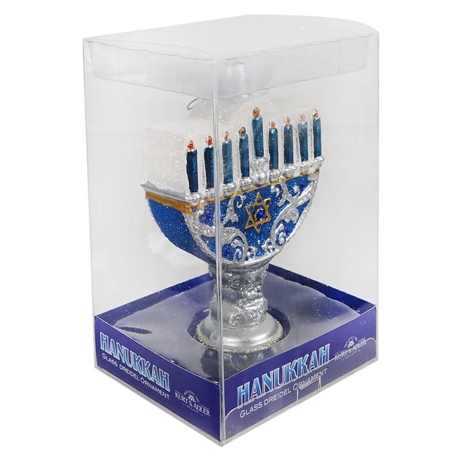 Happy Hanukkah Lights Boxed Ornament