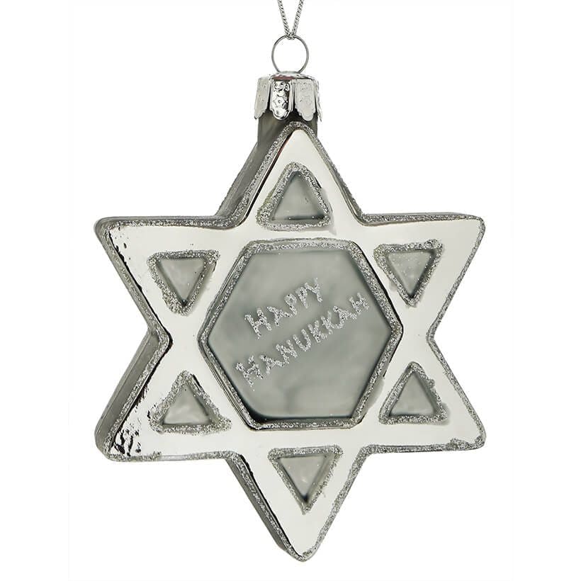 Happy Hanukkah Star of David Ornament