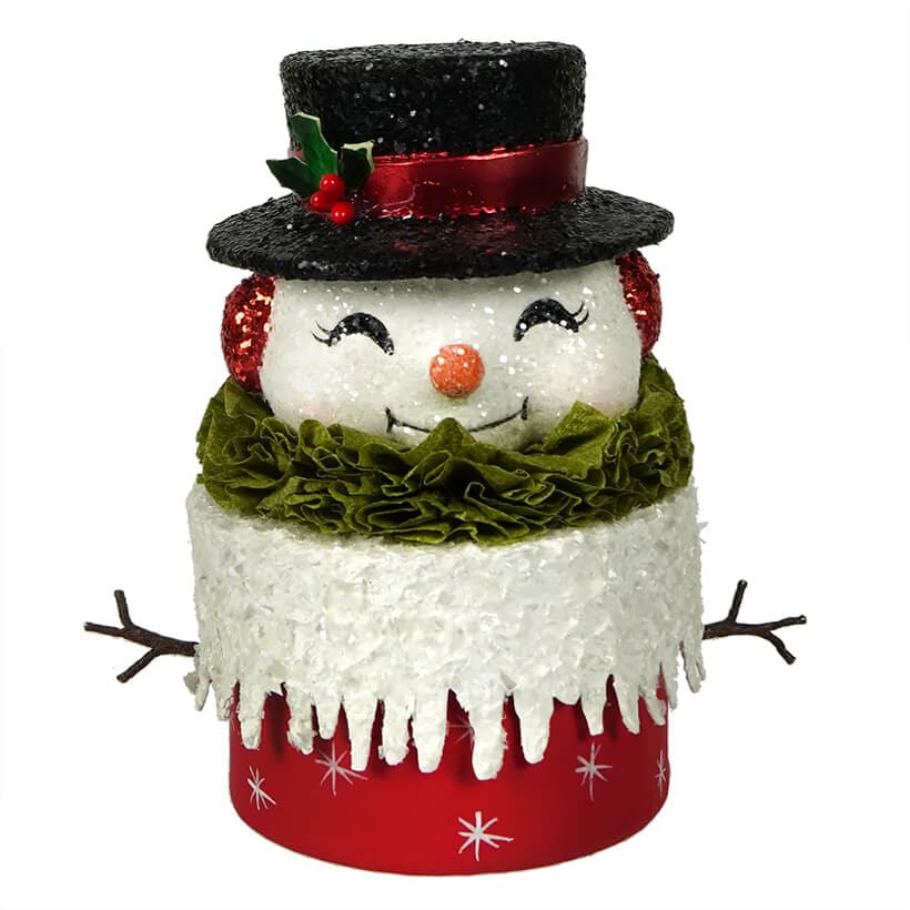 Happy Retro Snowman Box