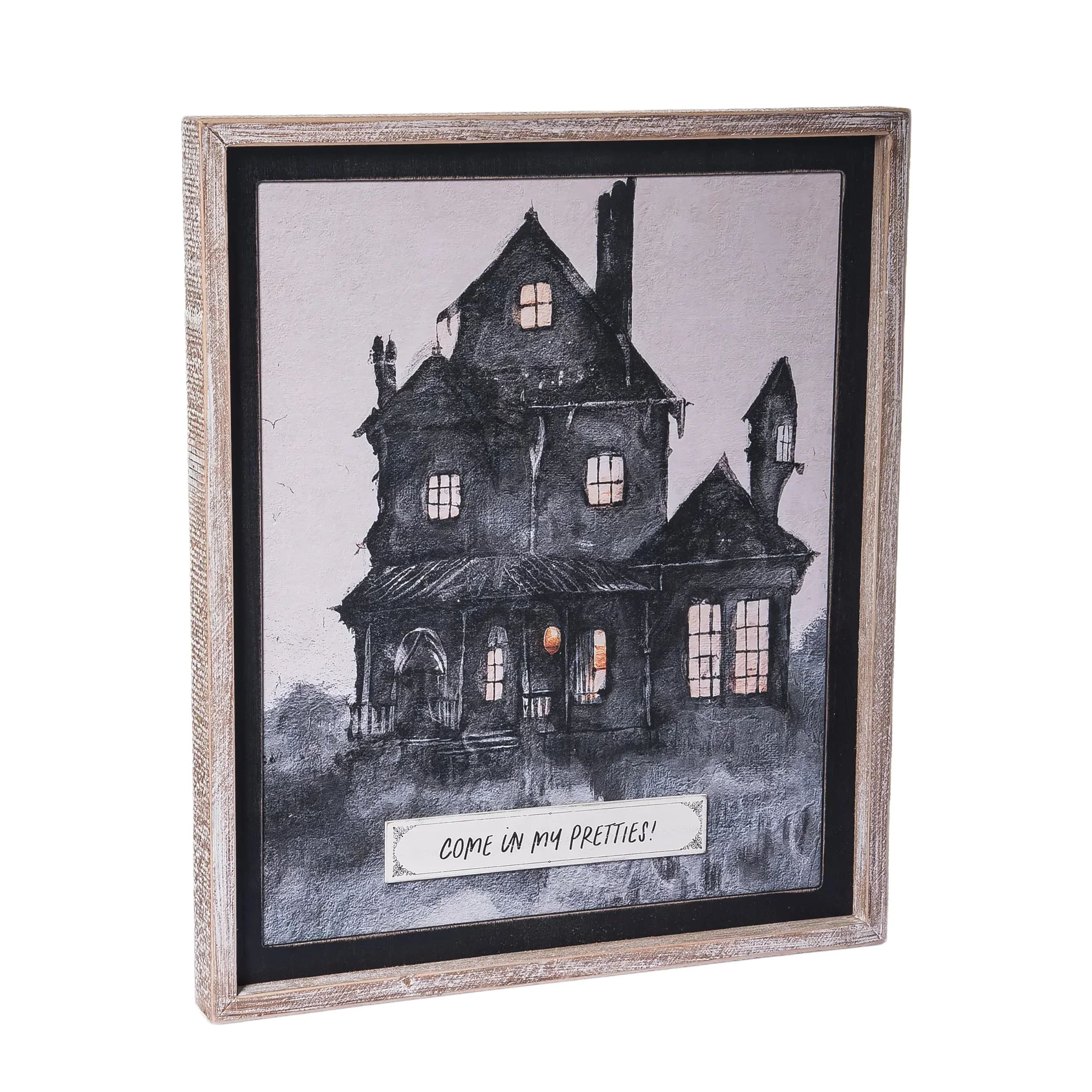 Haunted House Paper Wall Art - Halloween