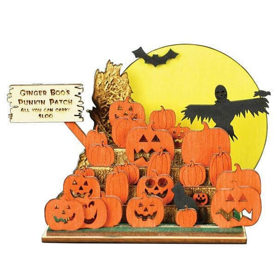 Haunted Pumpkins Display by Ginger Cottages for Old World Christmas ...