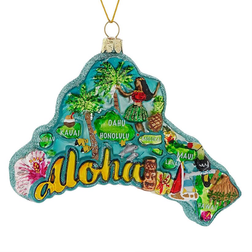 Hawaii Cityscape Ornament