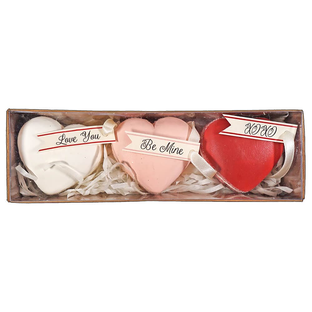 Heart Macaron Ornaments Set/3