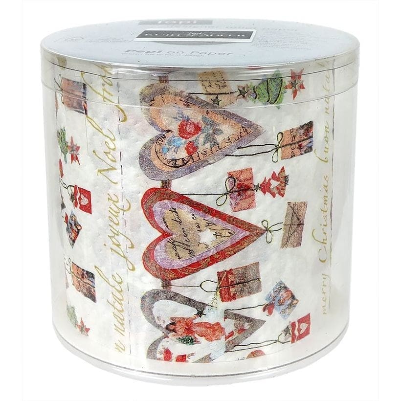 Hearts Joyeux Noel Designer Toilet Paper