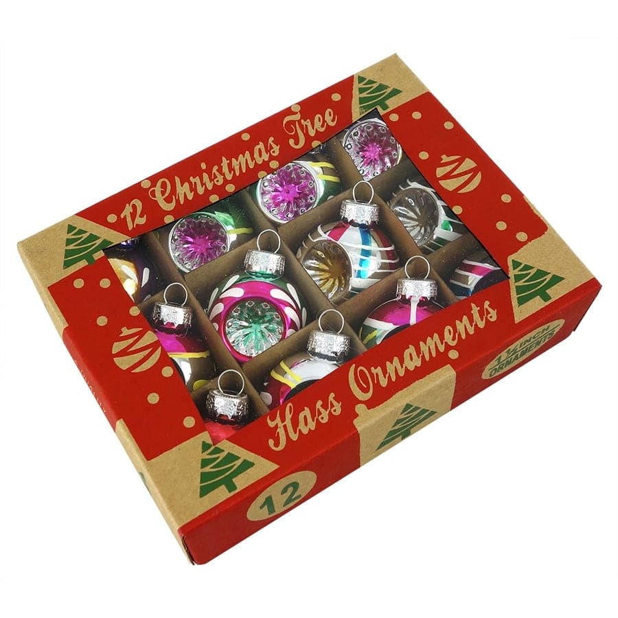 Heirloom Reflector Ornaments Box/12