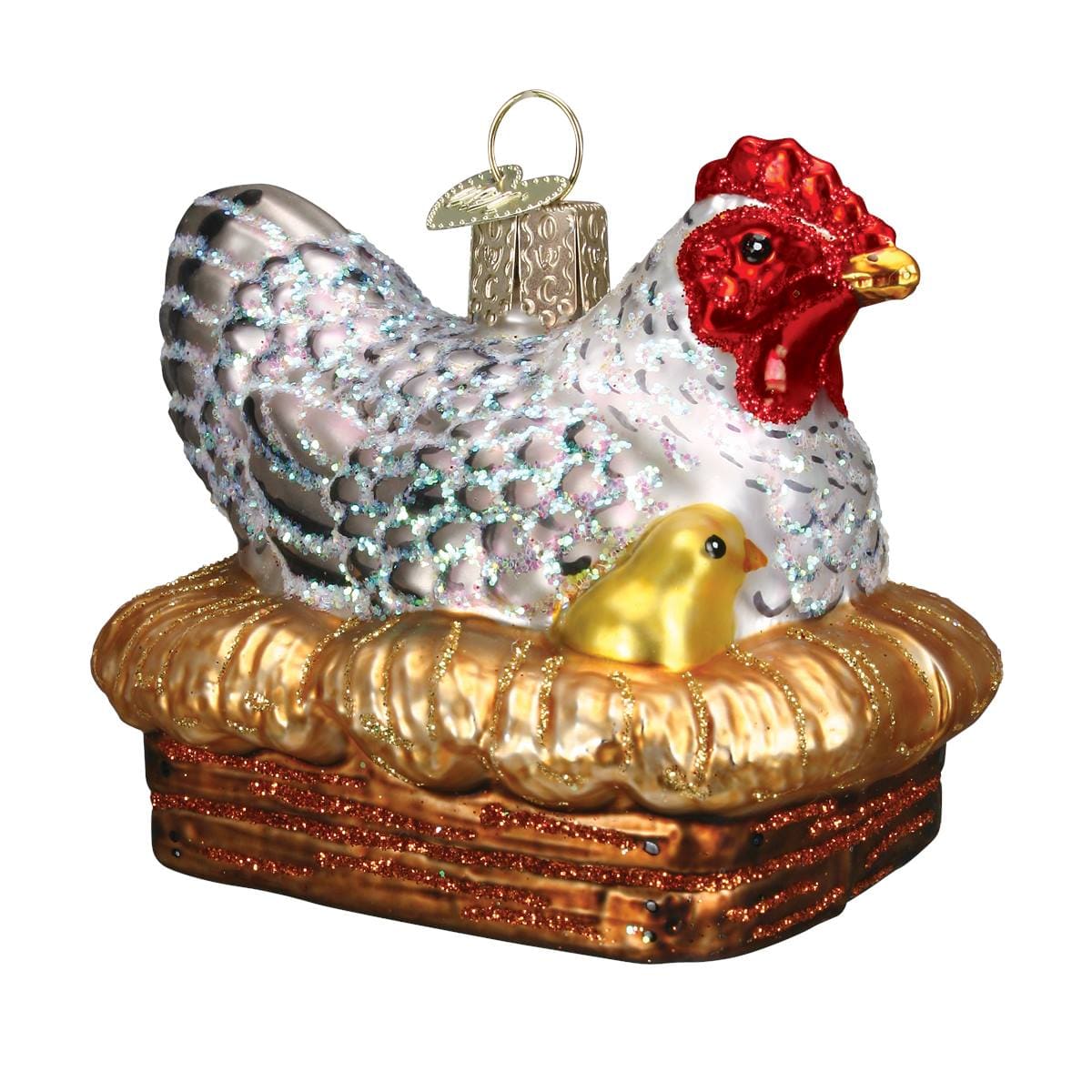 Hen on Nest Ornament