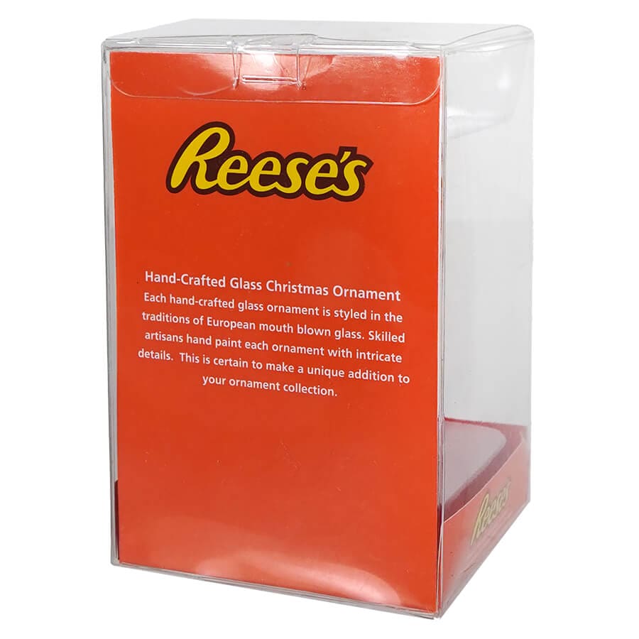 Hershey’s™ Glass Reese’s Peanut Butter Cup Chocolate Bar Ornament - Ornaments