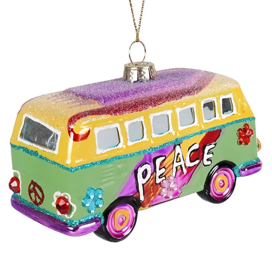 Hippie Bus Ornament - Ornaments