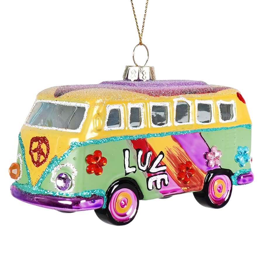 Hippie Bus Ornament - Ornaments