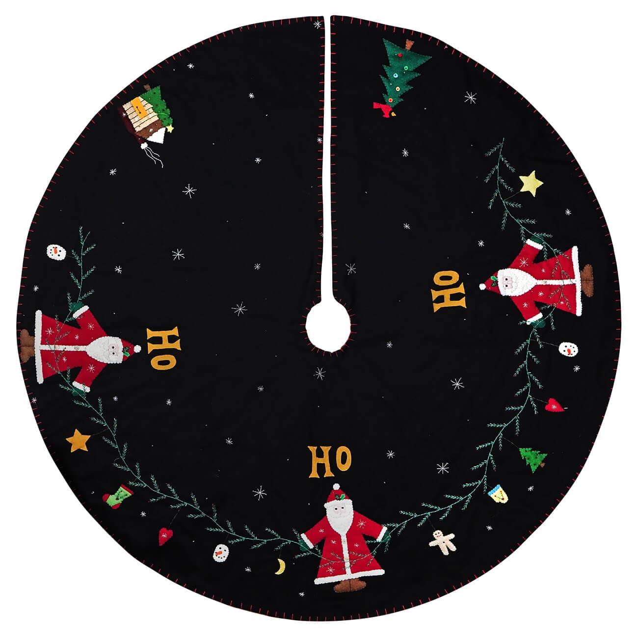 HO HO HO Santas Tree Skirt