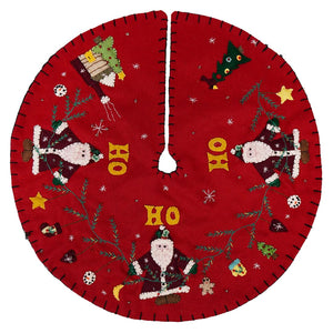 Ho! Ho! Ho! Three Santas Tree Skirt