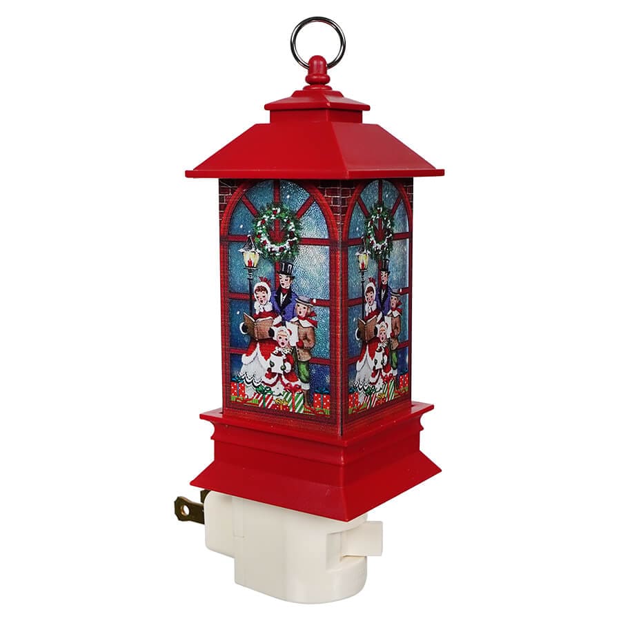 Holiday Carolers Lantern Night Light