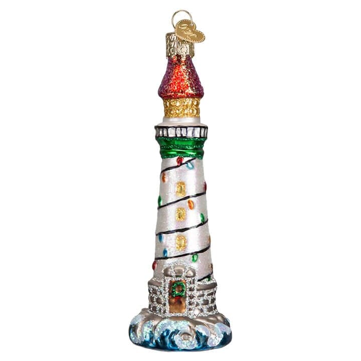 Holiday Lighthouse Ornament