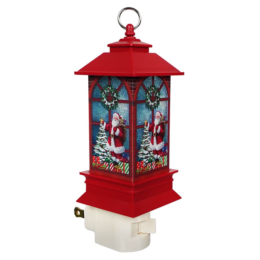 Holiday Santa Lantern Night Light