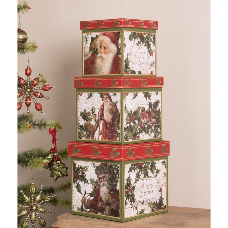 Holly Boxes Set/3