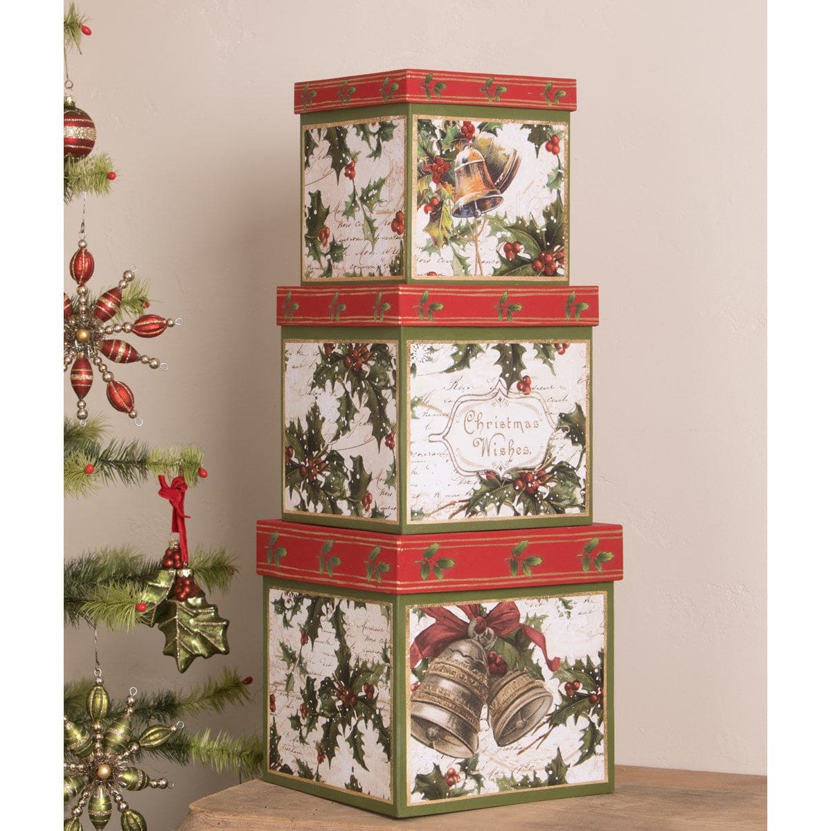 Holly Boxes Set/3