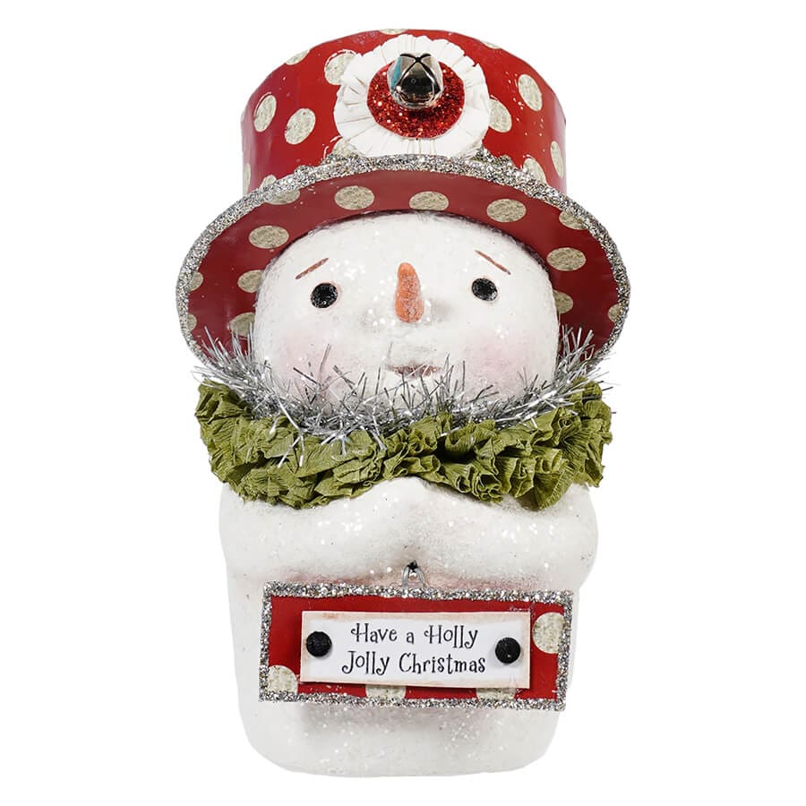 Holly Jolly Top Hat Snow Buddy