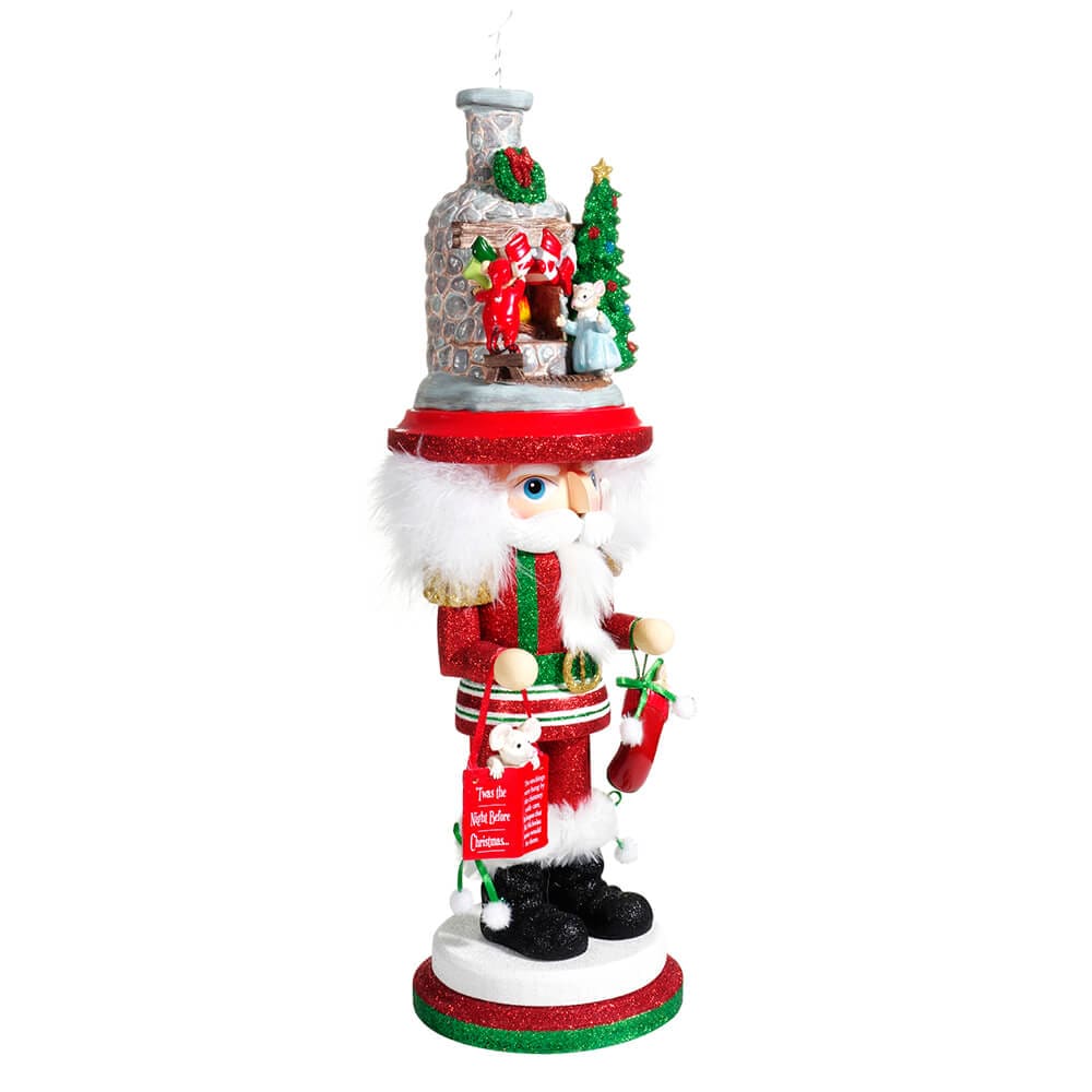 Hollywood Stockings On Fireplace Nutcracker