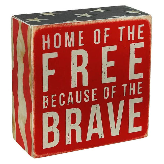Home Of The Free Box Sign by Primitives by Kathy – Traditions