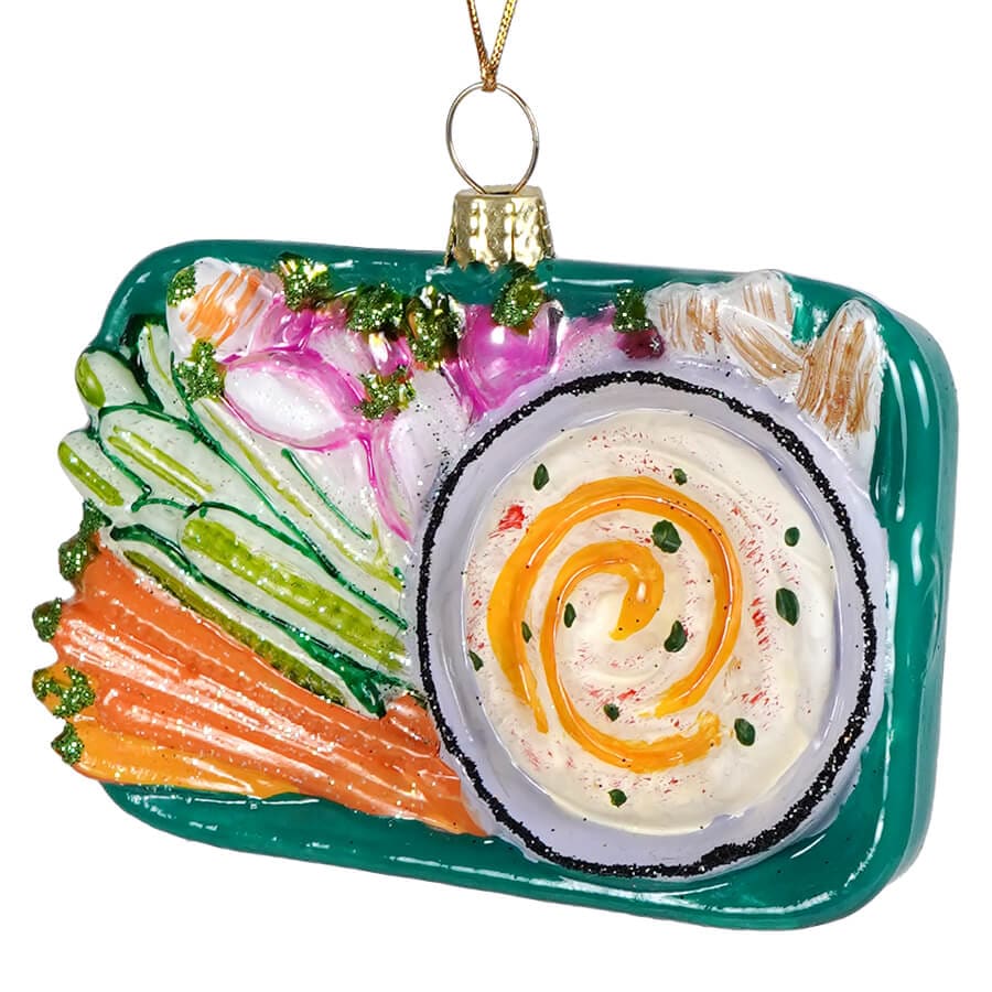 Hummus Platter Ornament - Ornaments