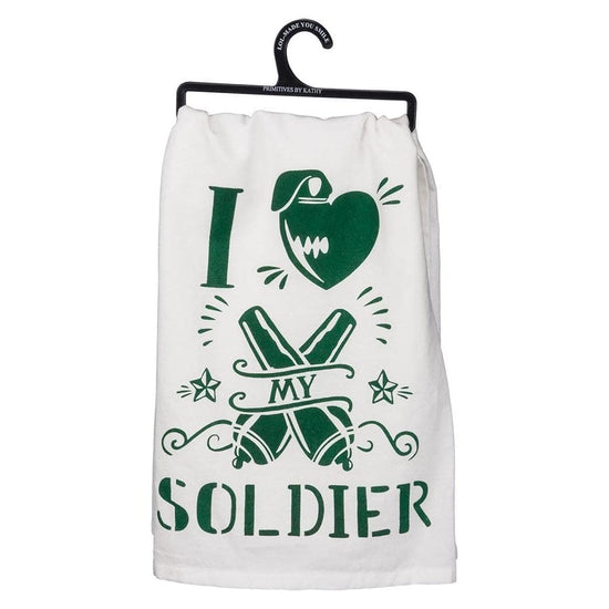 I Love My Soldier LOL Towel by Primitives by Kathy – Traditions