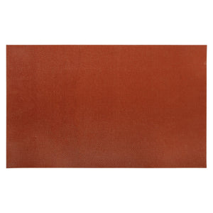 Reddish-brown textured rubber mat or surface.