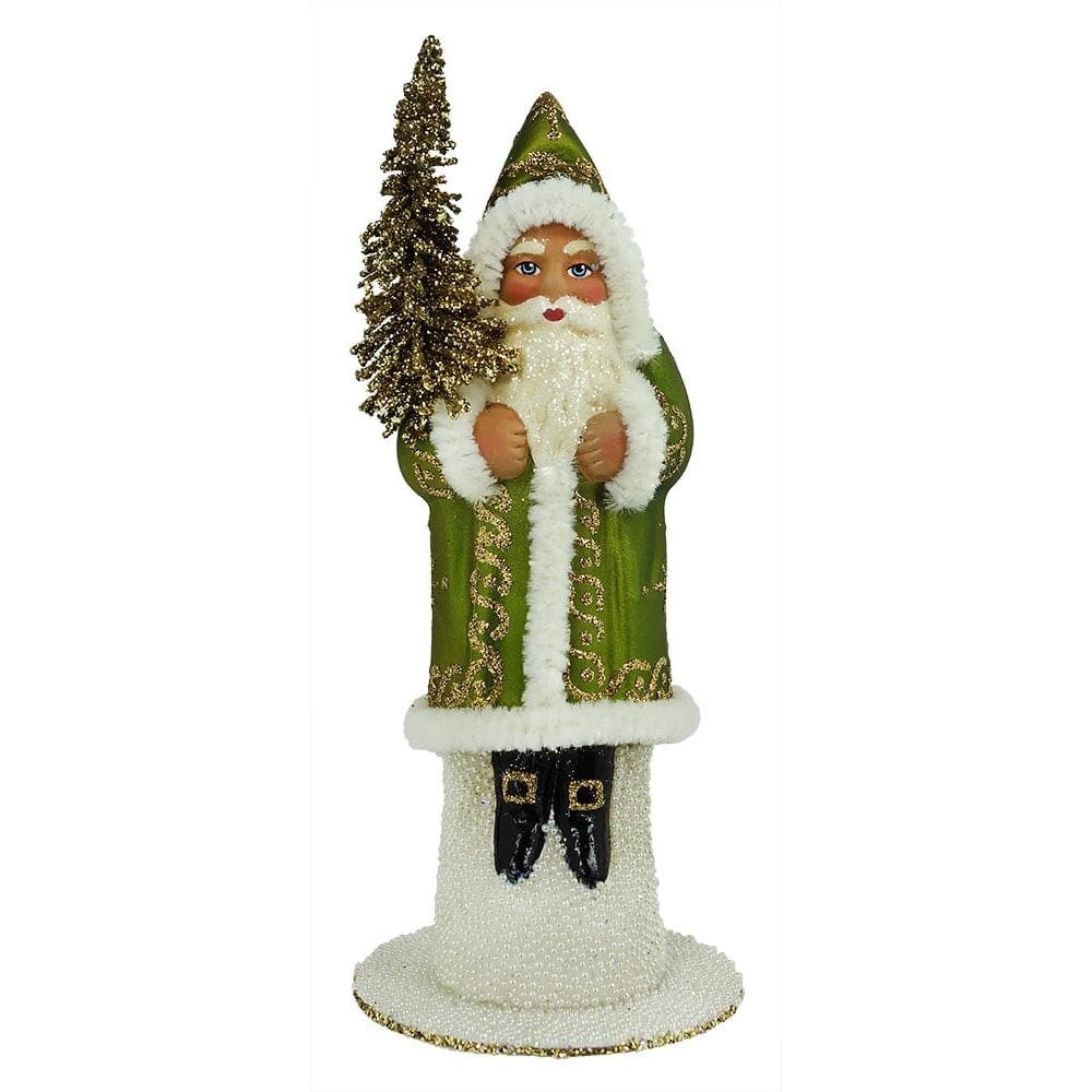 Ino Schaller Green & Gold Coat Santa