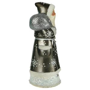 Ino Schaller Metallic Silver Snowflake Santa