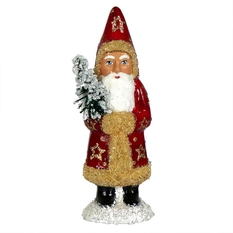 Small Red & Gold Star Santa