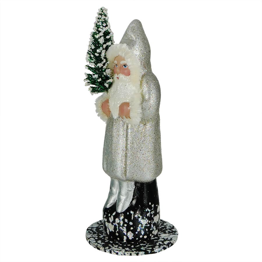 Ino Schaller Silver Santa with Tree