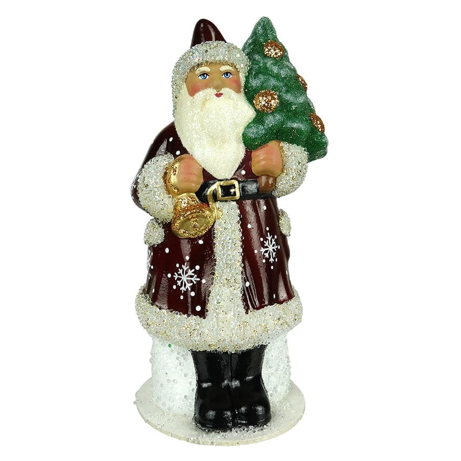 Couleur Grand Père Noël 11cm de haut Figurines de noël miniatures en Couleur Grand Père Noël 11cm de haut Figurines de noël miniatures en
