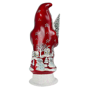 Ino Schaller Starry Red Winter Village Santa