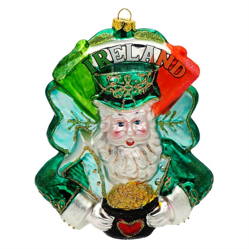 Ireland International Santa Ornament