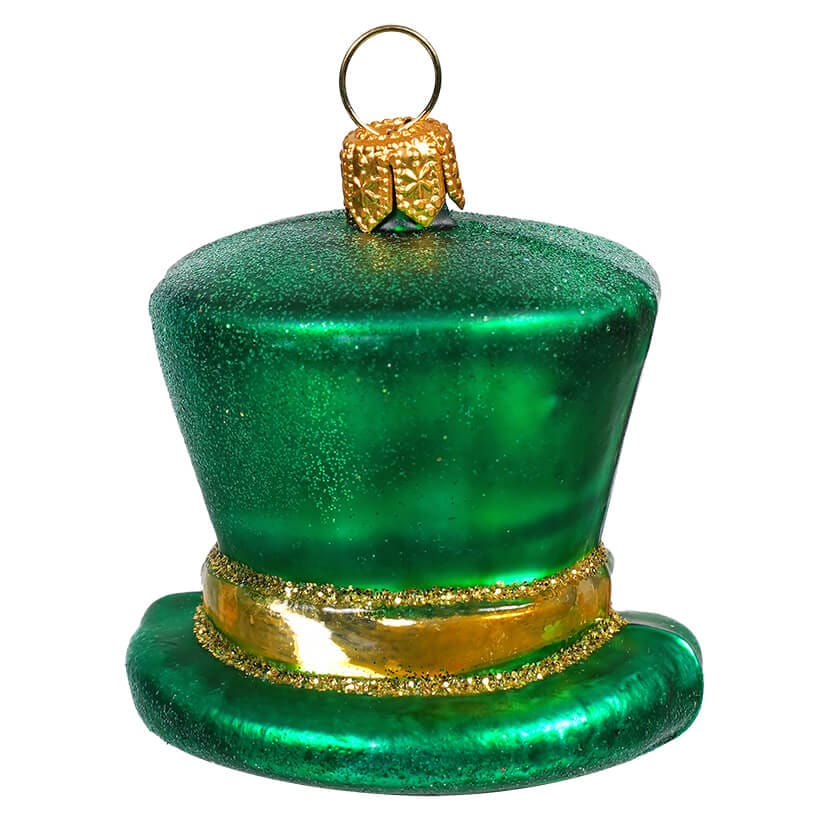 Irish Hat With Clover Ornament