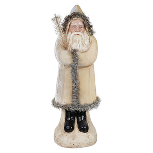 Ivory Velvet Belsnickle - Christmas