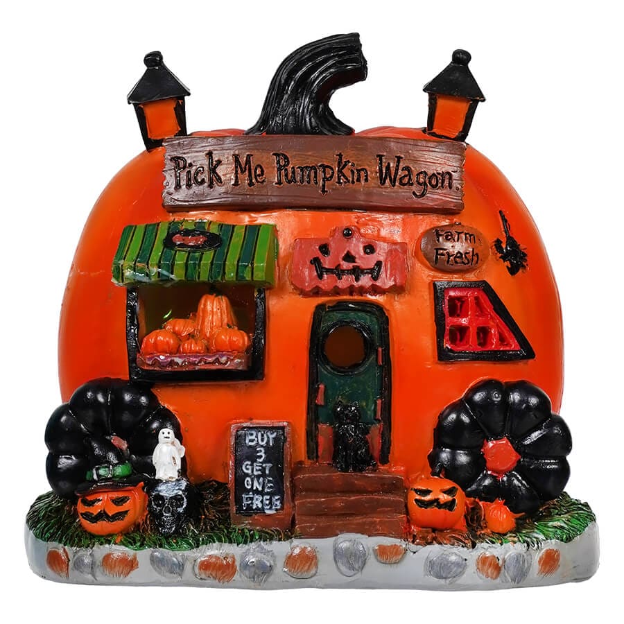 Jack O' Lantern Light Up Pick Me Up Pumpkin Wagon