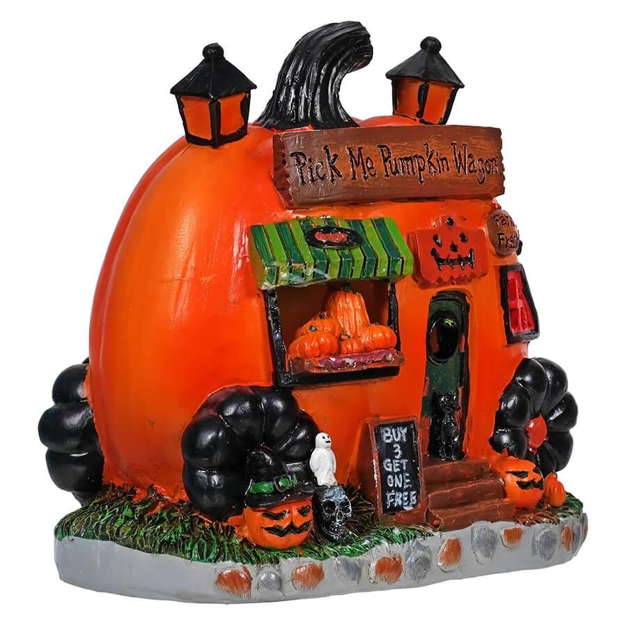 Jack O' Lantern Light Up Pick Me Up Pumpkin Wagon