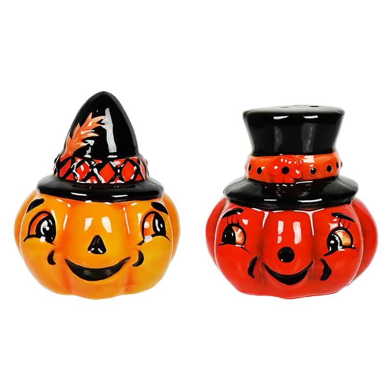 Jack-o-Lantern Salt & Pepper Shakers Set/2