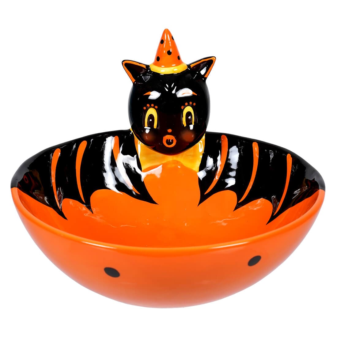 Johanna Parker Carnival Cottage Bat Serving Bowl - Halloween