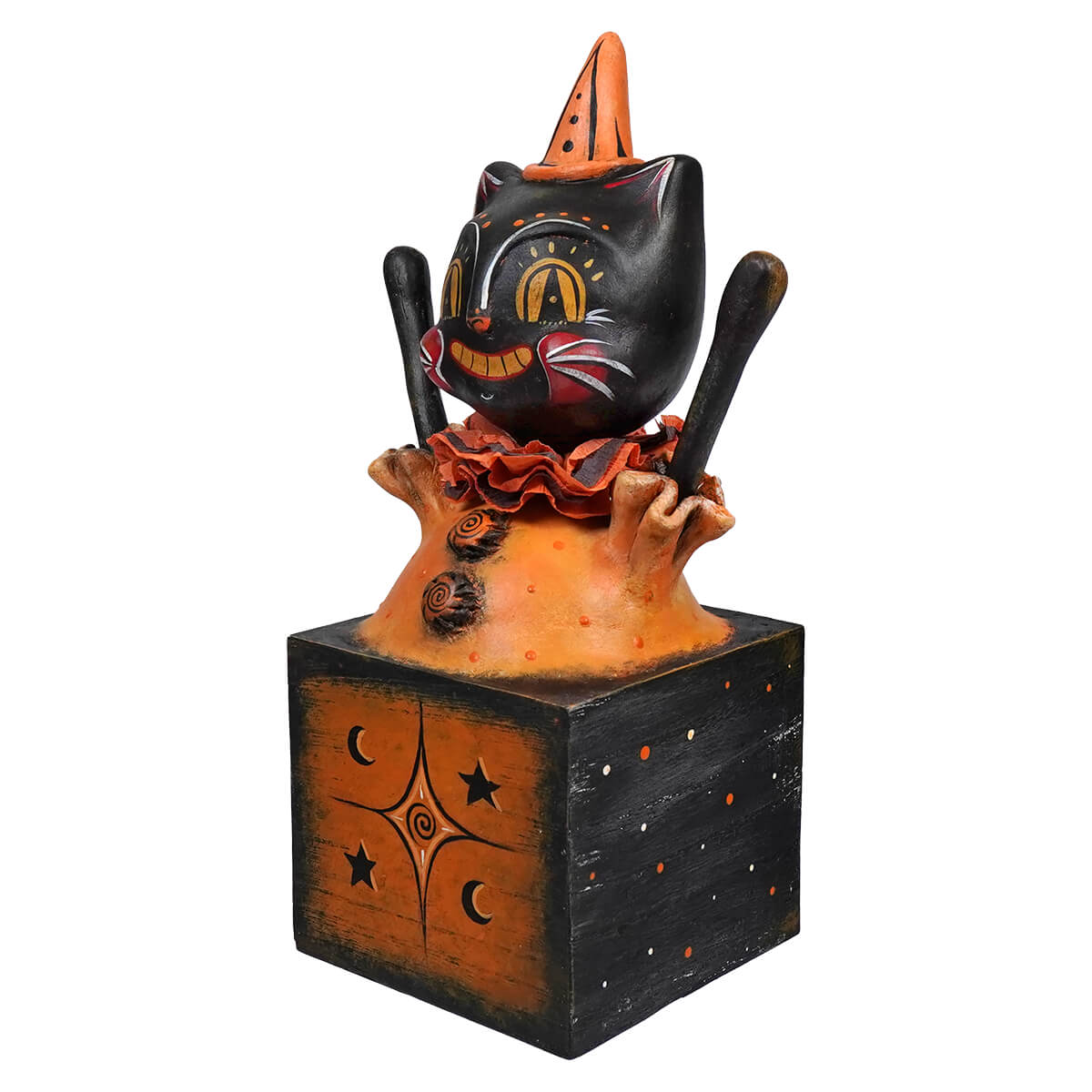 Jolly Black Cat Jack in a Twilight Box - PRE-ORDER - Halloween