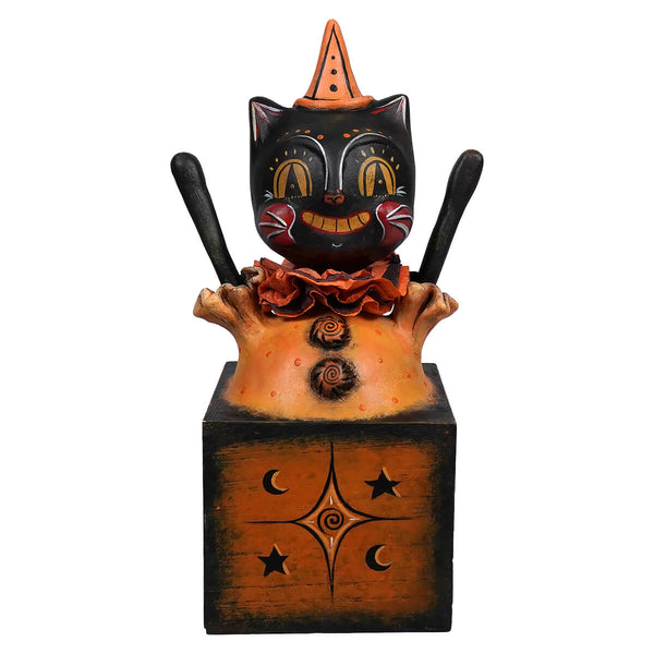 Jolly Black Cat Jack in a Twilight Box by Stony Layne Collections