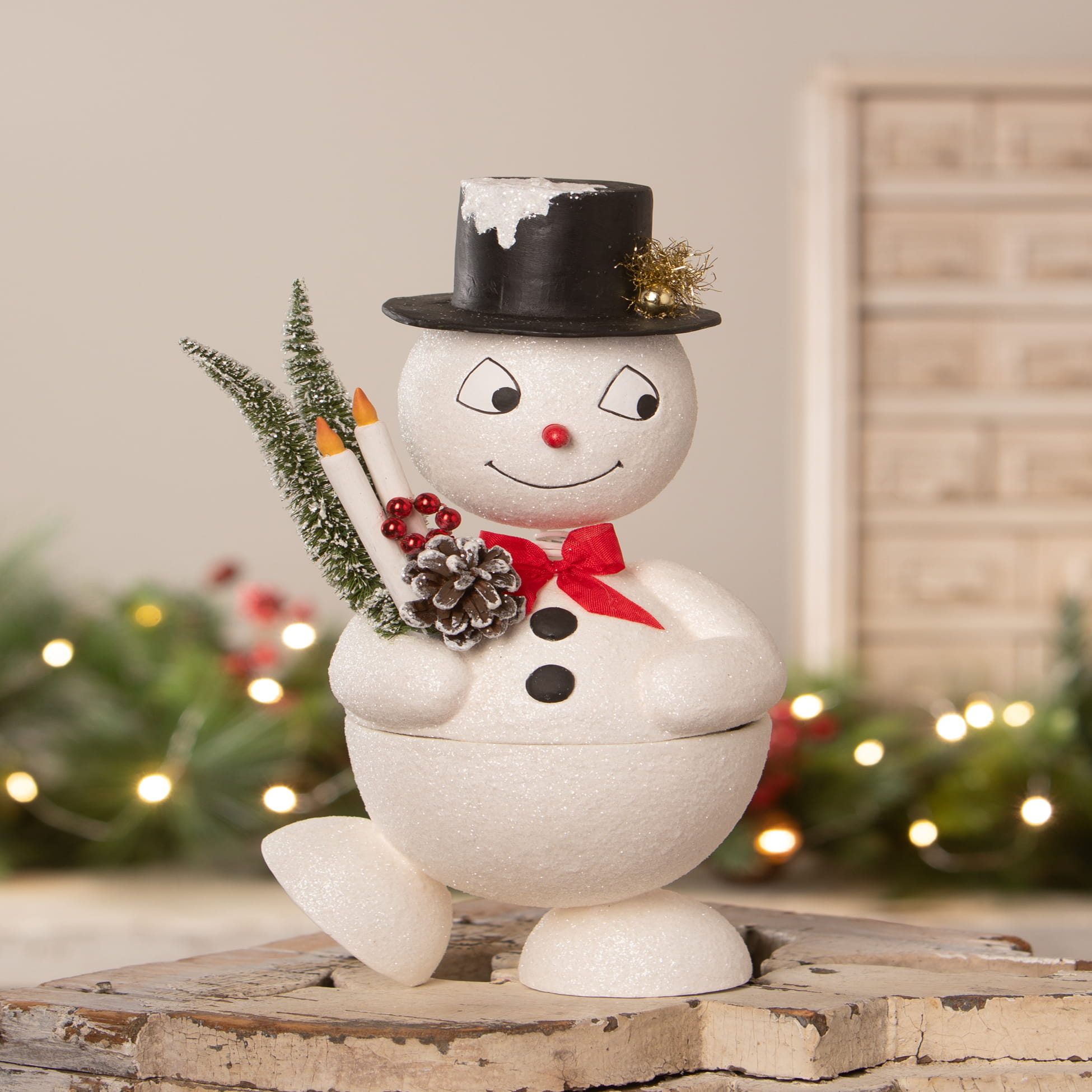 Bethany Lowe Snowman Container - Thumbnail 5