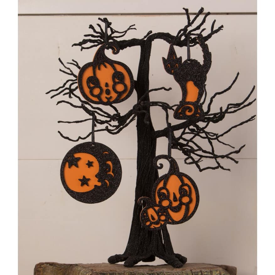 Jolly Halloween Ornaments Set/4