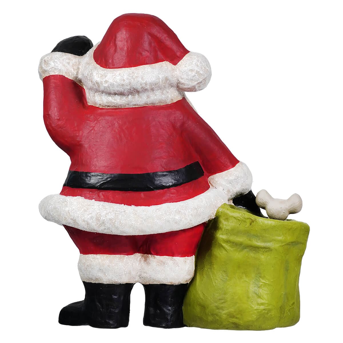 Jolly Waving Santa With Large Bag