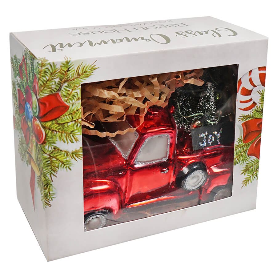 Joy Truck With Christmas Tree Ornament