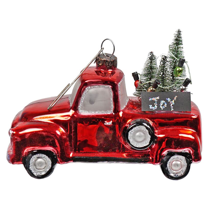 Joy Truck With Christmas Tree Ornament