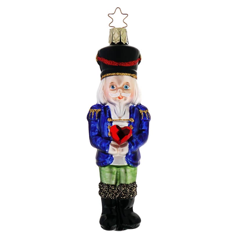 Joyful Nutcracker Cradling Heart 2022 Ornament