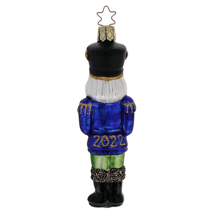 Joyful Nutcracker Cradling Heart 2022 Ornament